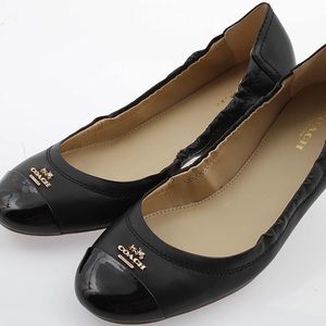Black coach flats